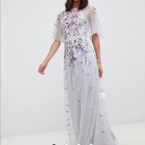 ASOS DESIGN Floral embroidered maxi dress
